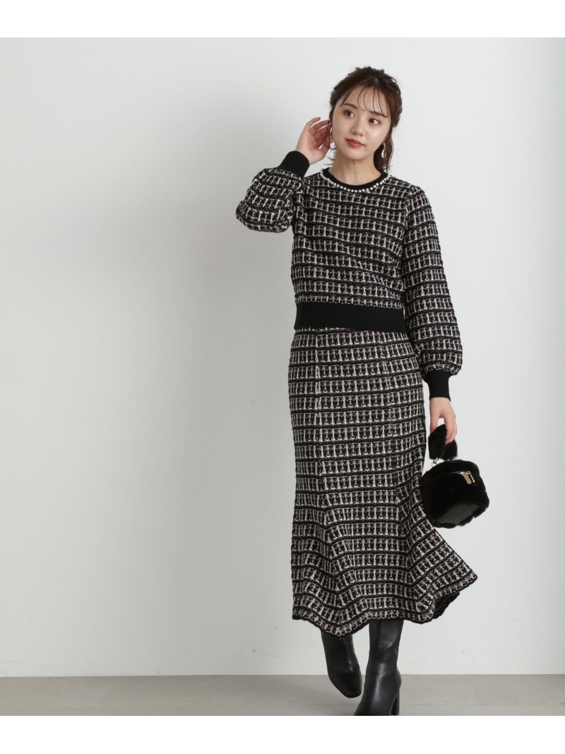 楽天市場】【SALE／50%OFF】《EDIT COLOGNE》パールツイードニット