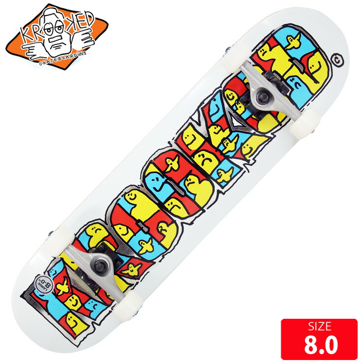 楽天市場】スケボー メンズ コンプリート クルーキッド KROOKED