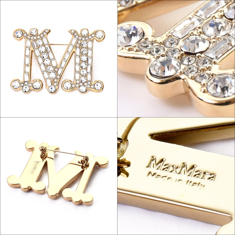 楽天市場】マックスマーラ ブローチ MAX MARA バス クリスタル BATH2 M