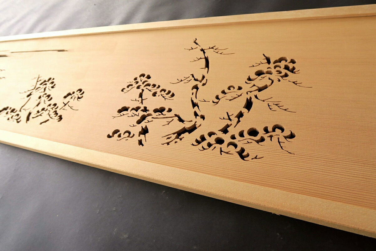 楽天市場】欄間 建具 【新品】 高級手彫り欄間2間1組（1間×2枚