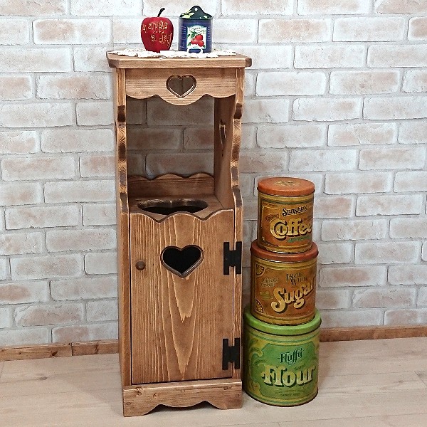 楽天市場】扉付きダストボックス 30×80 ゴミ箱付き カントリータイプ