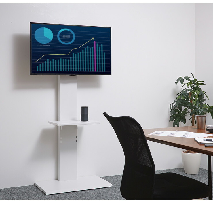 楽天市場】壁掛け風テレビ台 ハイタイプ ホワイト テレビ台 32型〜60型