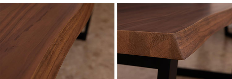 楽天市場】筑波産商 ダイニングテーブル 165×90 一枚板調