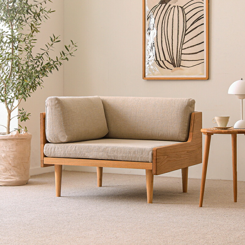 楽天市場】ソファー 1人掛け ソファ Lys リス 一人掛け 1P ナチュラル
