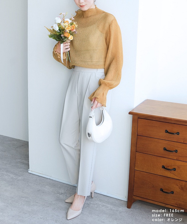 Resurrection フレアスリーブレス ハイネックシャツ Resurrection