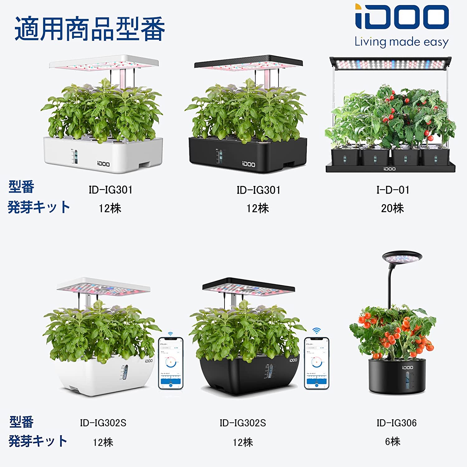 楽天市場】【最大4000OFFクーポン配布中】iDOO 水耕栽培キット 12個の