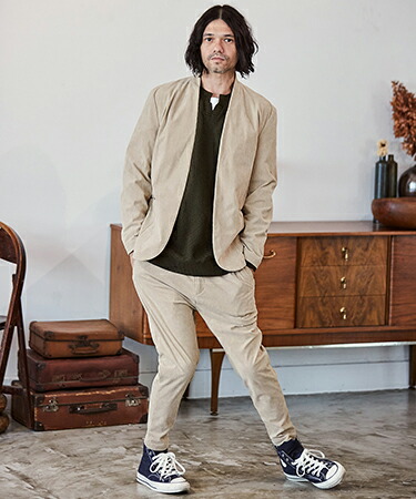 楽天市場】【CAMBIO(カンビオ)】コーデュロイノーカラージャケット