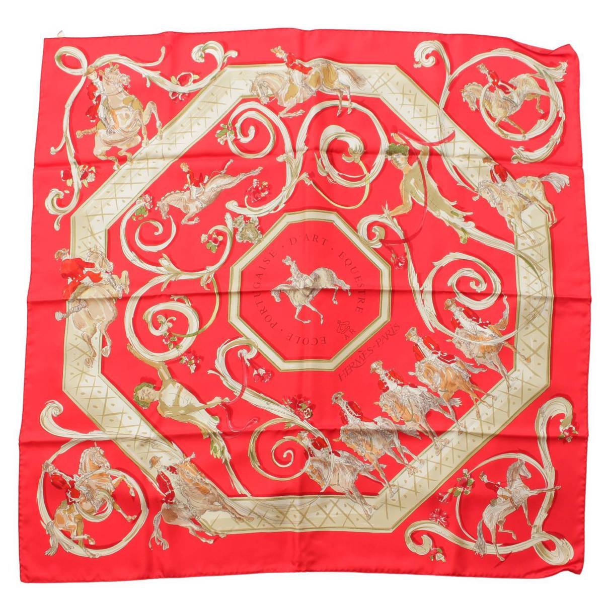 楽天市場】【エルメス】Hermes カレ90 シルクスカーフ ECOLE