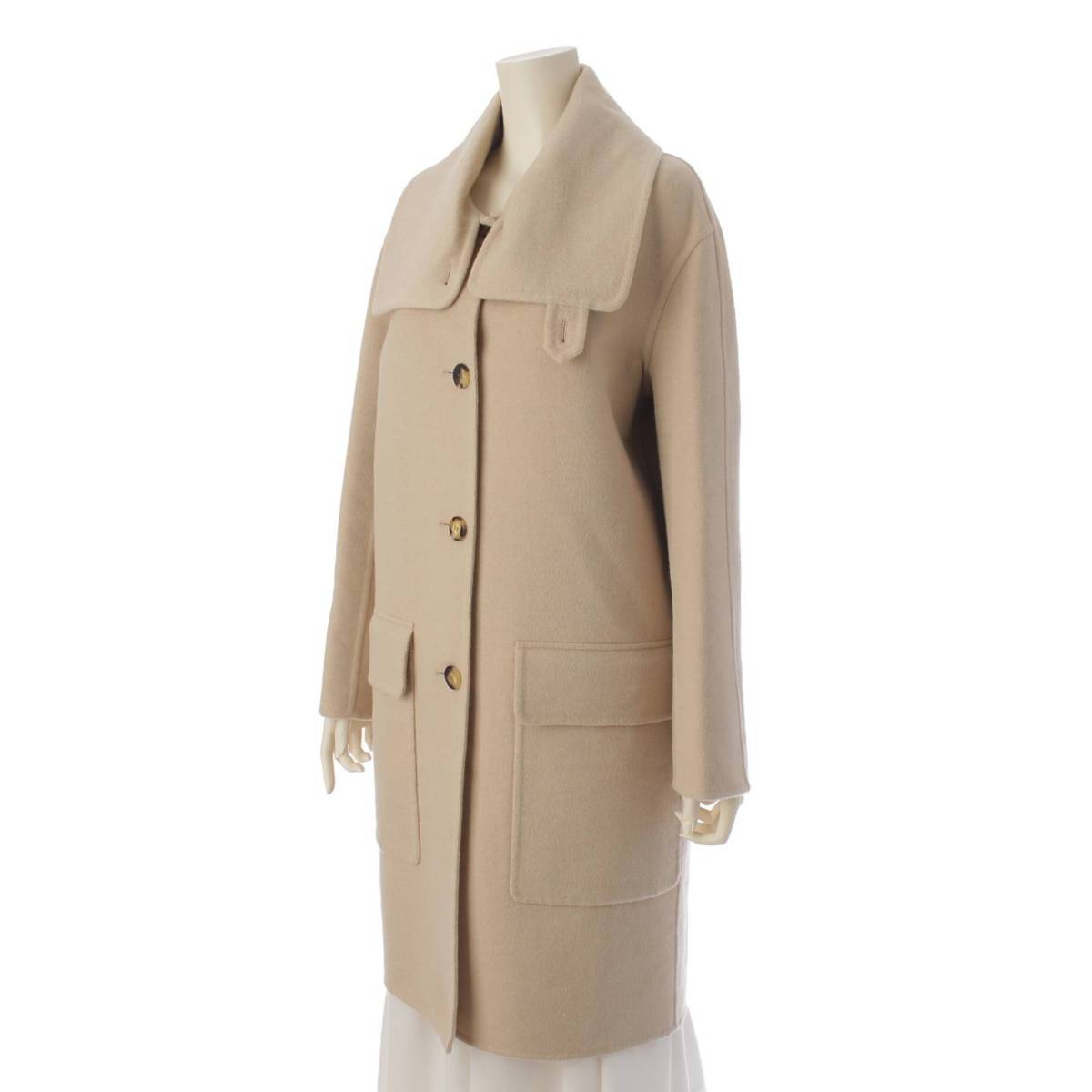 楽天市場】【エルメス】Hermes 20年 カシミヤ100% セリエボタン ロング