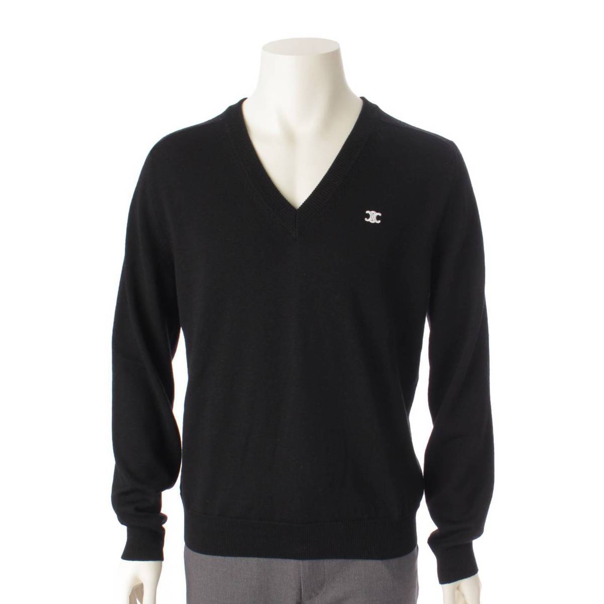 楽天市場】【セリーヌ】Celine トリオンフ ラムウール Vネックニット