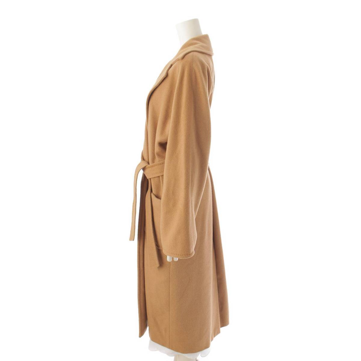 楽天市場】【マックスマーラ】Max mara ベルト付 キャメル100% ロング