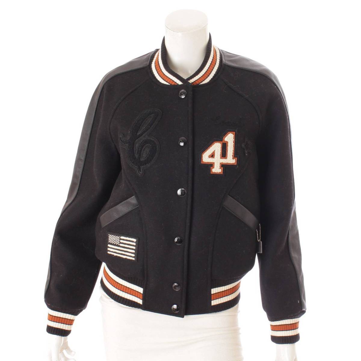 楽天市場】【コーチ】Coach メルトン バーシティ ジャケット レザー