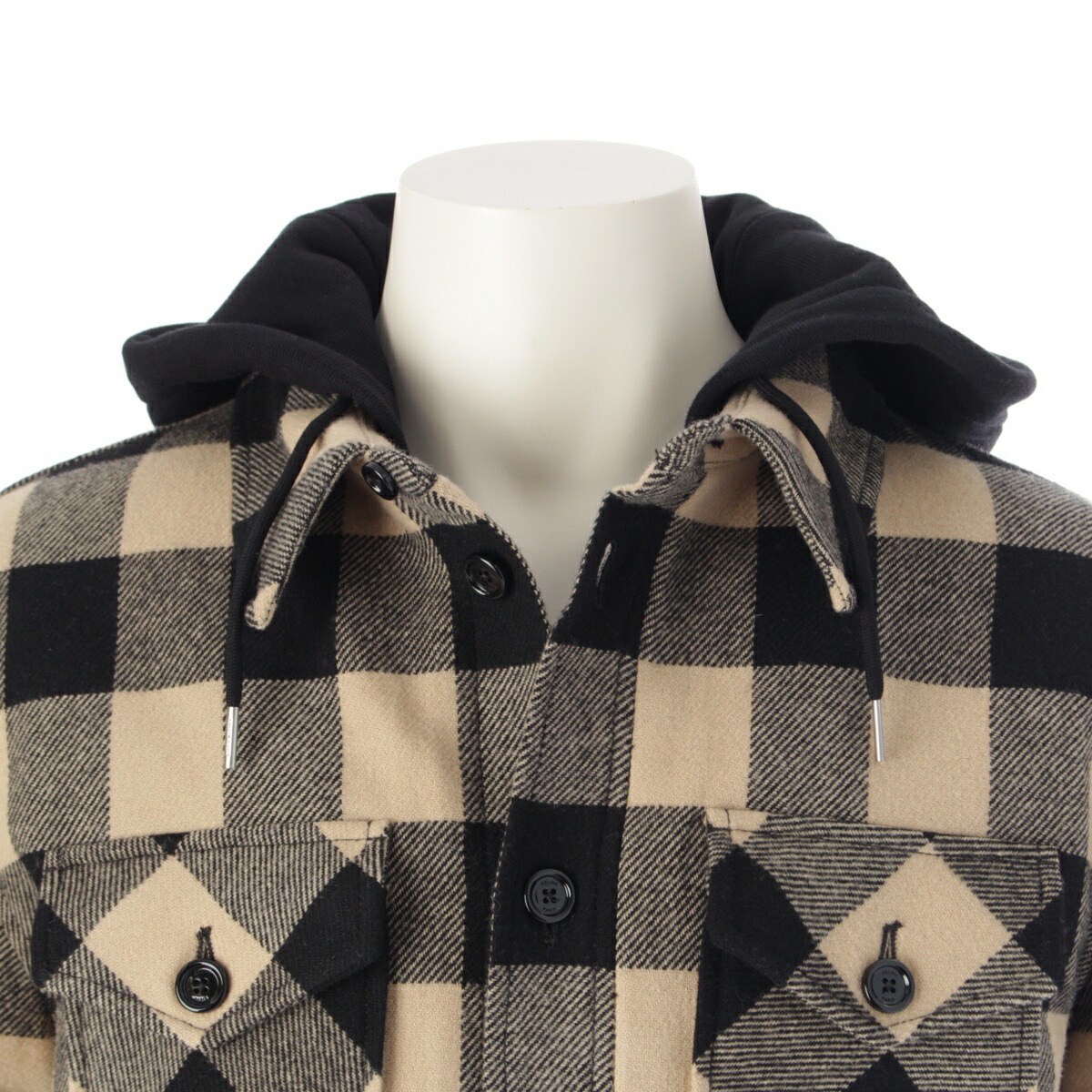 楽天市場】セリーヌ CELINE 24AW ウール ロゴフード付き チェック
