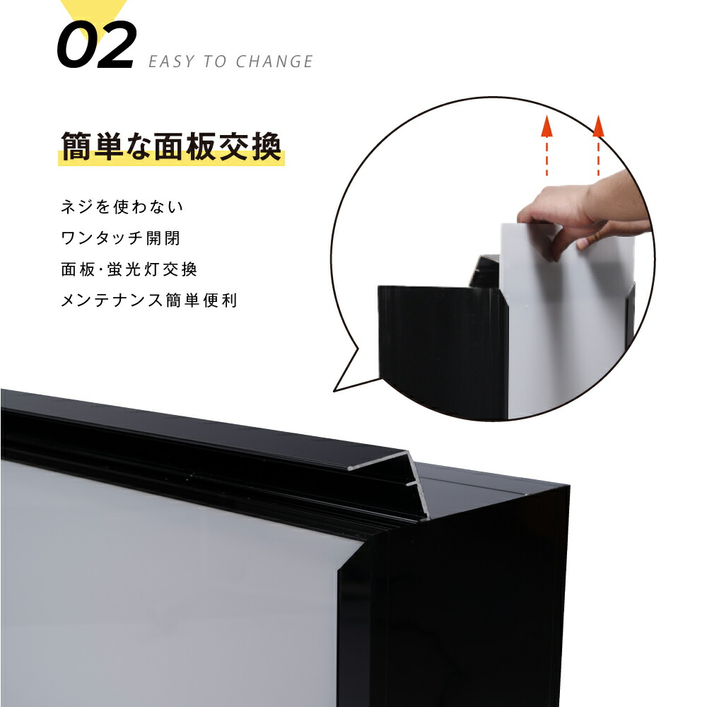 楽天市場】＼クーポン配布中♪／看板 LED照明付き W500×H607×D250 単色