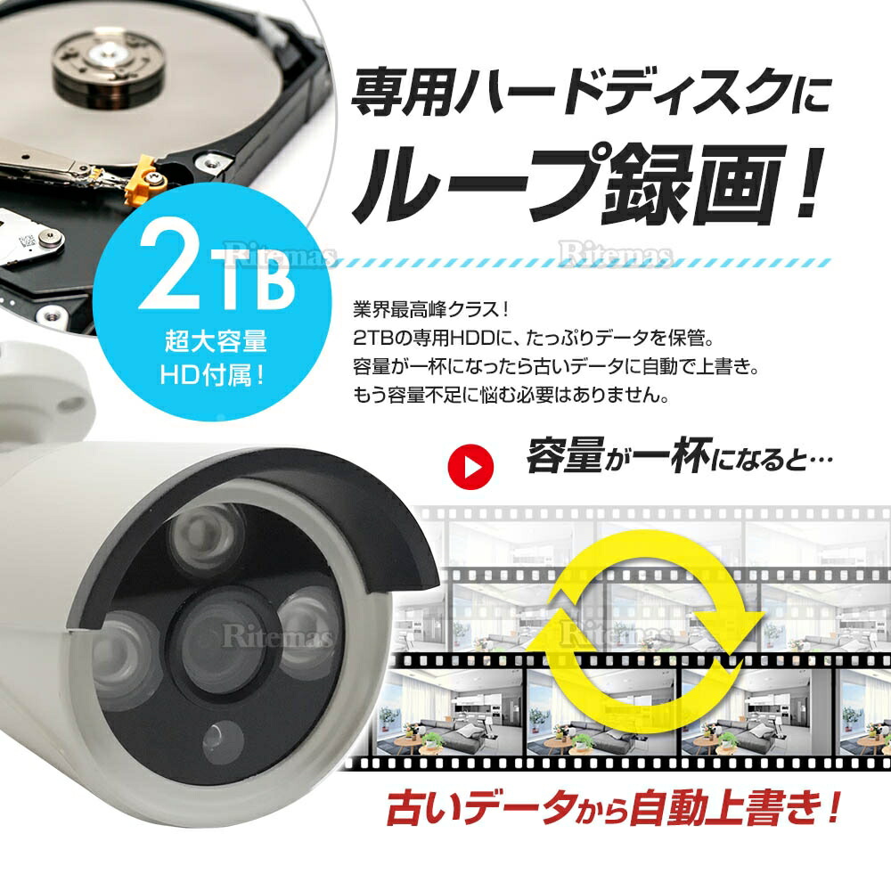 楽天市場】防犯カメラ 監視カメラ 200万画素 ワイヤレス 屋外 屋内