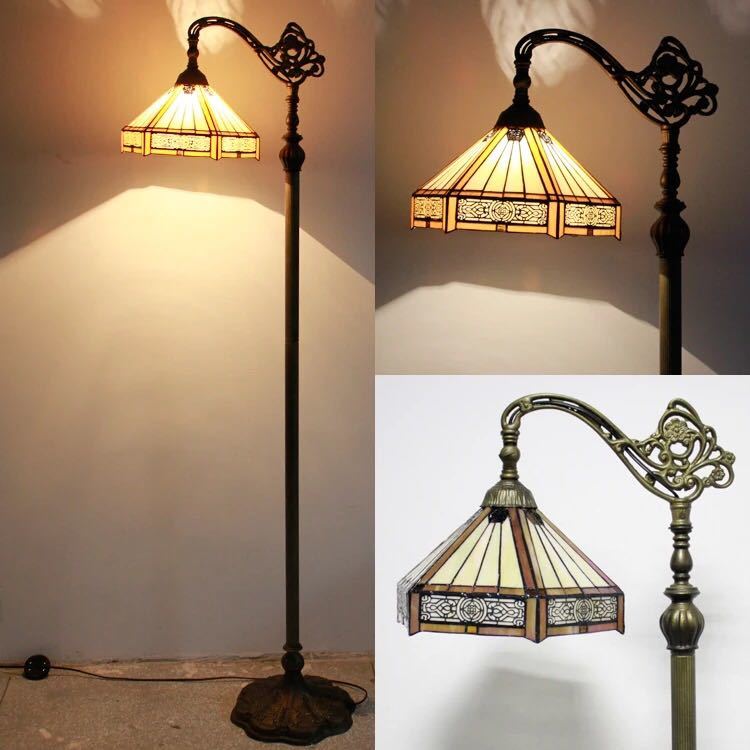 楽天市場】A028031ステンドグラスフロアライト ．間接照明 フロア