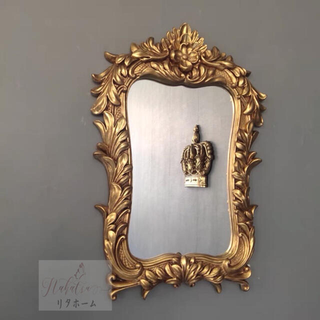楽天市場】A006552豪華鏡 アンティーク調 壁掛け鏡 壁掛け 壁掛け