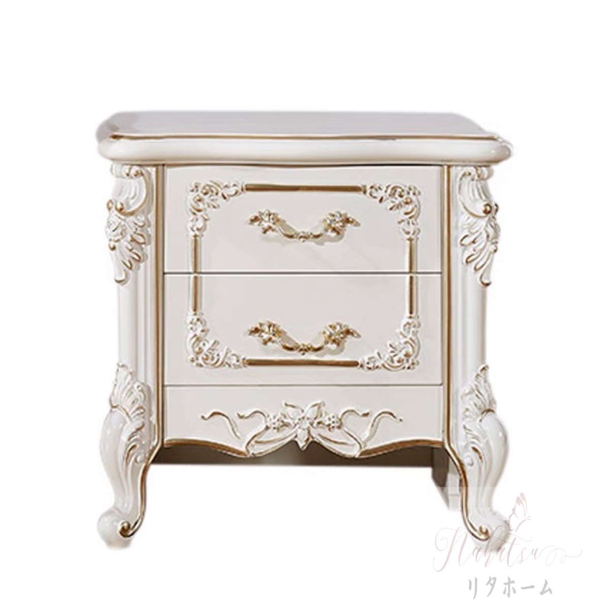 楽天市場】A001991ロココ調 ベッドサイドテーブル ．置台 サイド