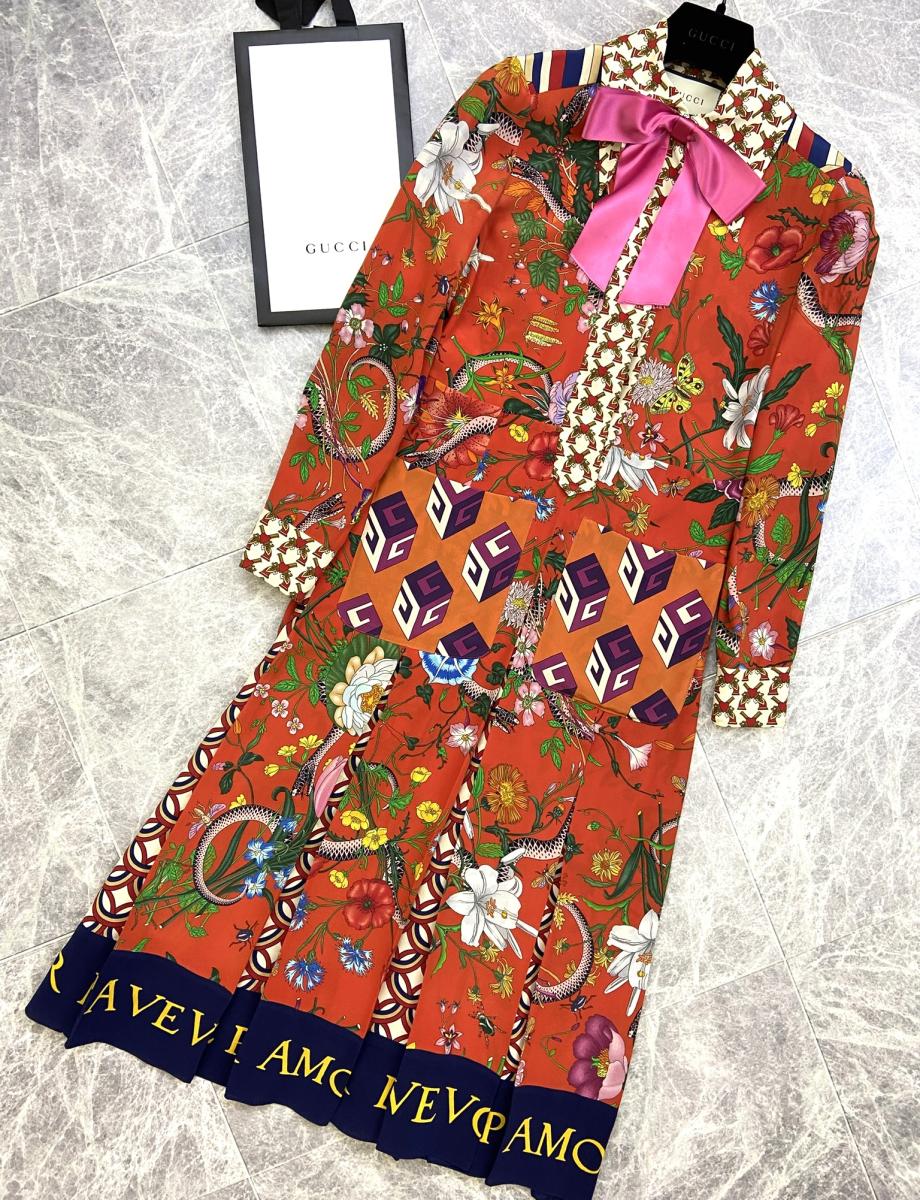 楽天市場】18AW GUCCI （グッチ） フラワー柄 シルク シャツ