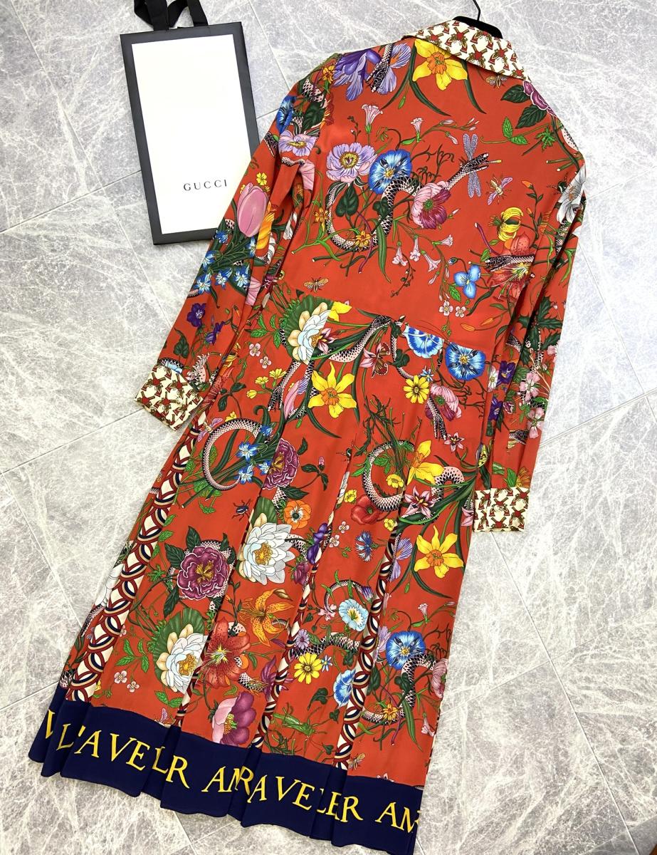楽天市場】18AW GUCCI （グッチ） フラワー柄 シルク シャツ