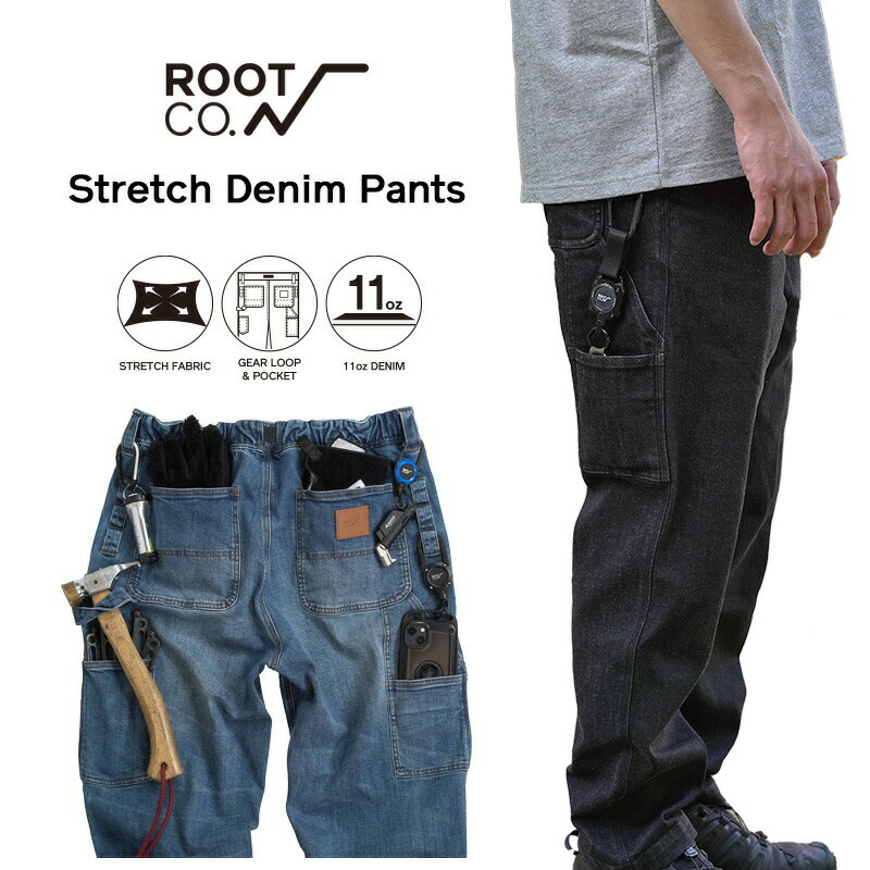 楽天市場】【ROOT CO.】PLAY Stretch Denim Pants : ROOT CO.楽天市場店