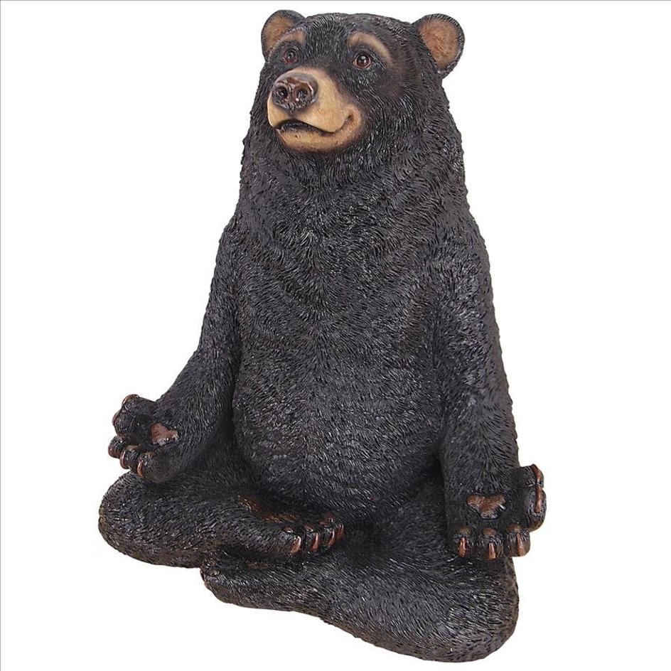 楽天市場】座禅を組む熊 クマさん彫像 ヨガをするハニーベア彫刻 屋外