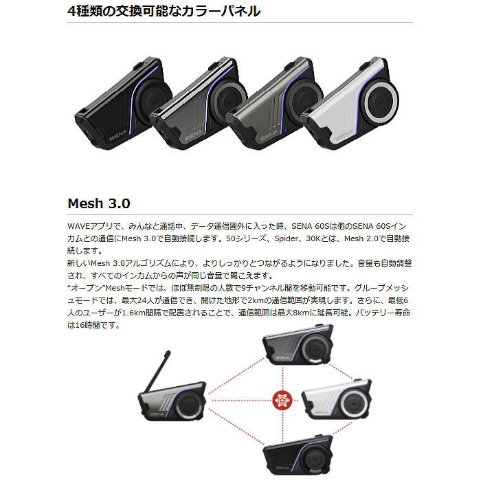 楽天市場】【SENA】0411340 セナ 60S-01 SOUND BY Harman Kardon
