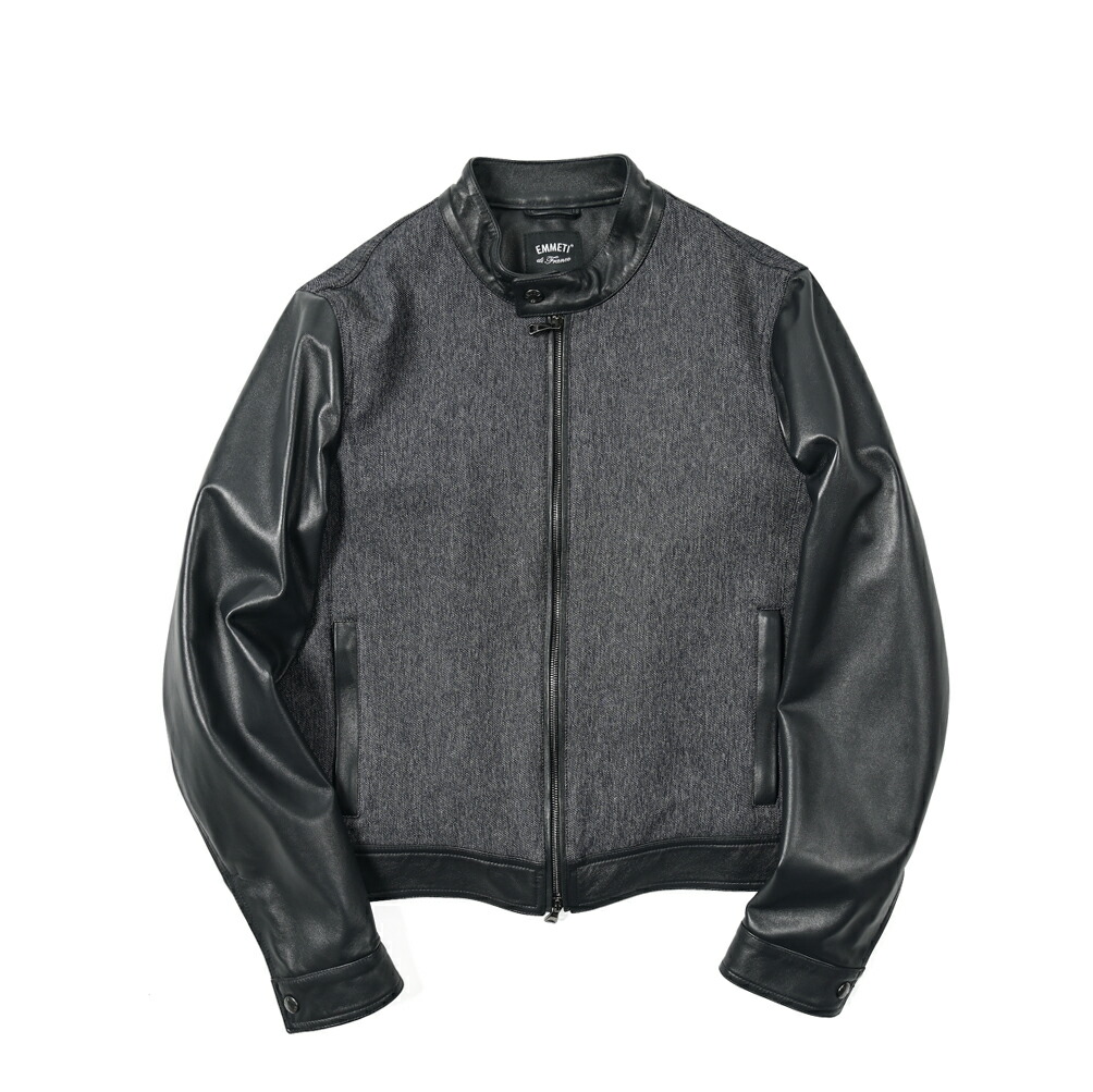 楽天市場】エンメティ EMMETI JERRY シングルライダース レザー
