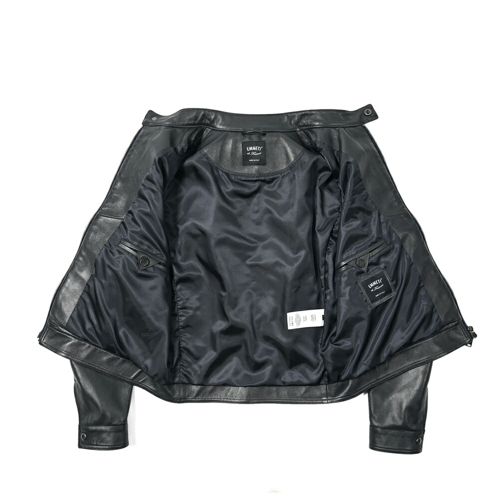 楽天市場】エンメティ EMMETI JERRY シングルライダース レザー