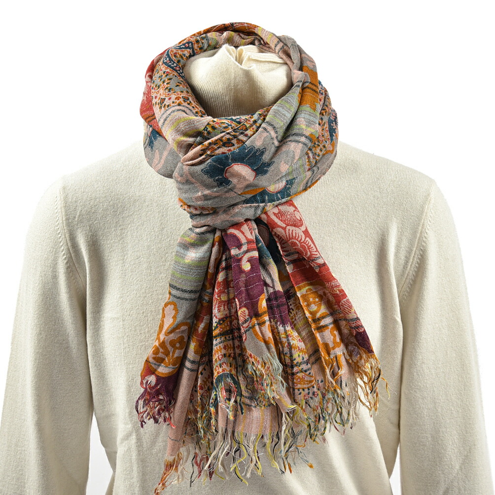 ETRO エトロ ペイズリー 大判 ストール 正方形 シルク ウール ETRO