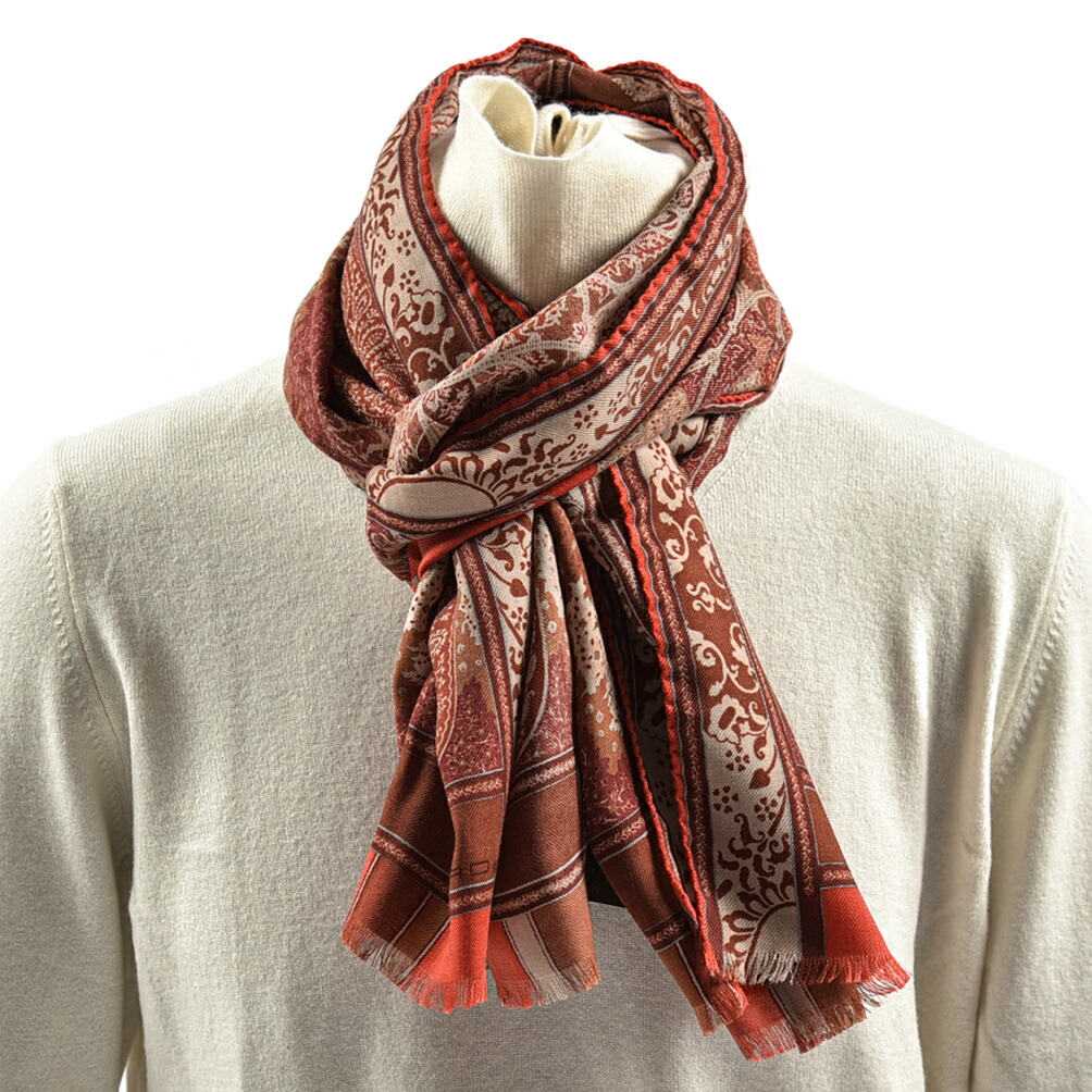 楽天市場】エトロ ETRO ストール マフラー 春 秋 3シーズン メンズ