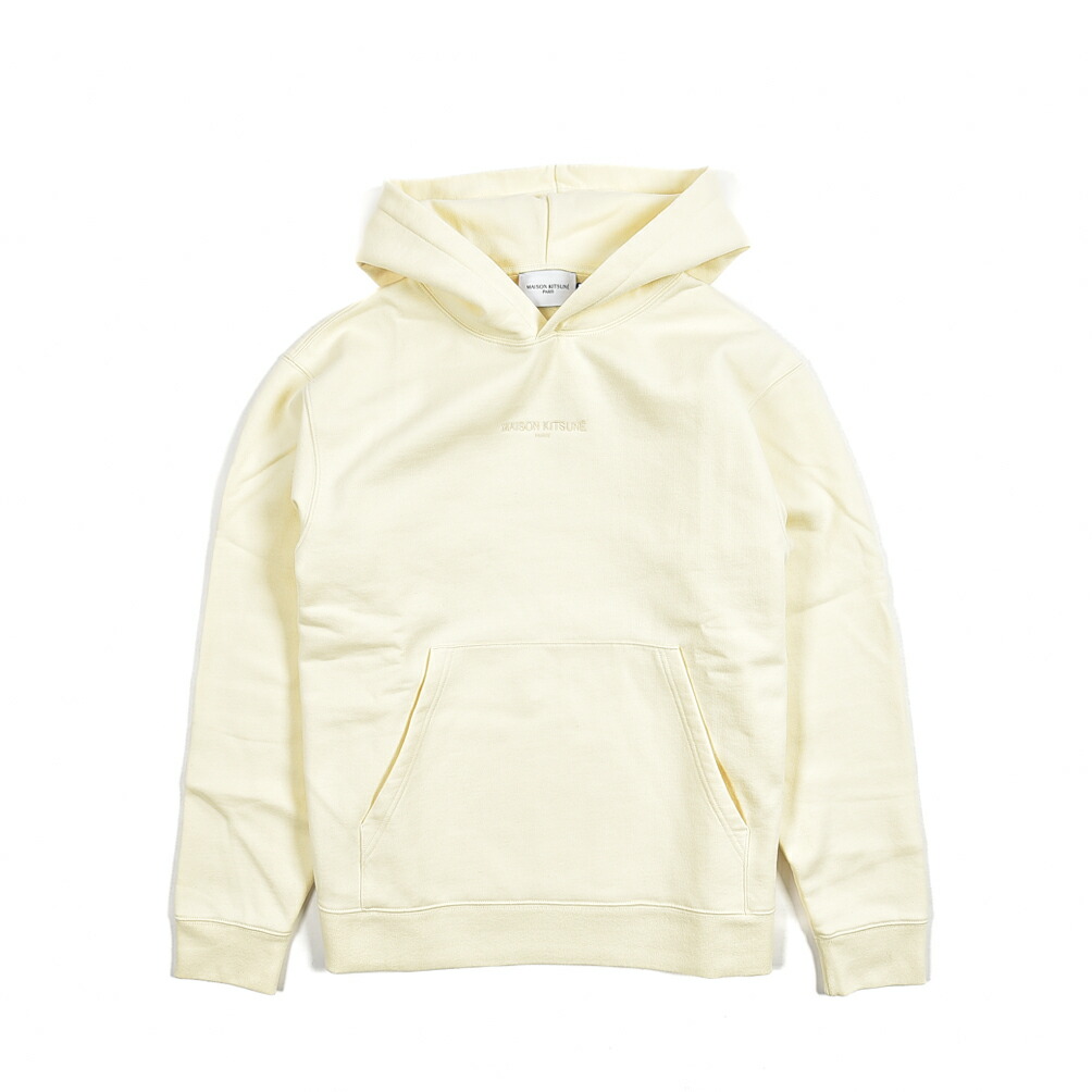 楽天市場】メゾンキツネ MAISON KITSUNE EMBROIDERED CORDLESS HOODIE