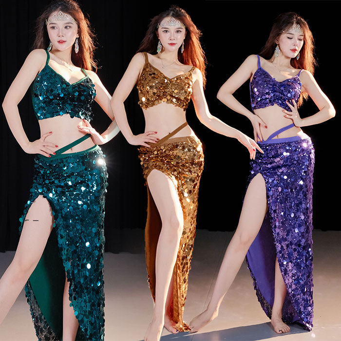 楽天市場】ベリーダンス 衣装 スパンコール キラキラ おしゃれ 発表会