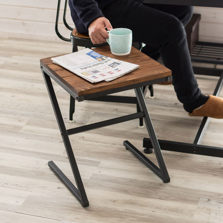 楽天市場】サイドテーブル 木製 アイアン 無垢材 タバス TABAS ロー