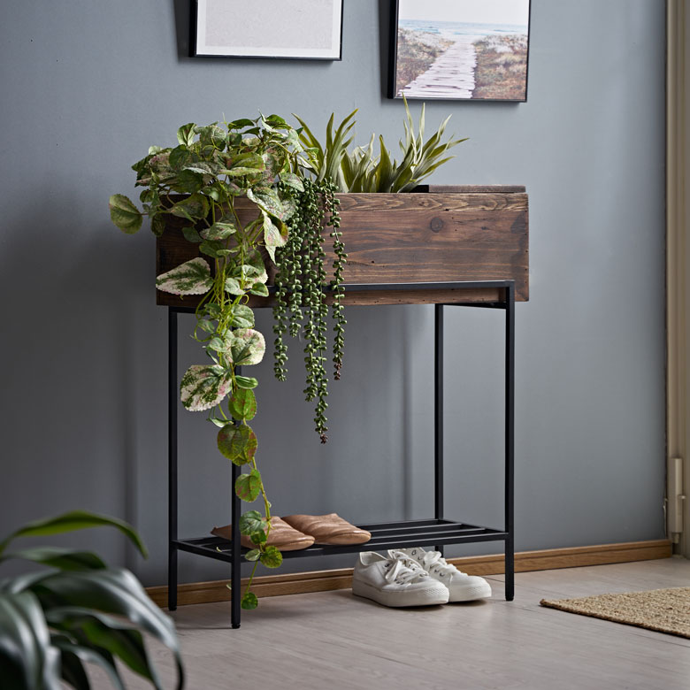 楽天市場】プランタースタンド 脚付き プランター シェルフ アイアン