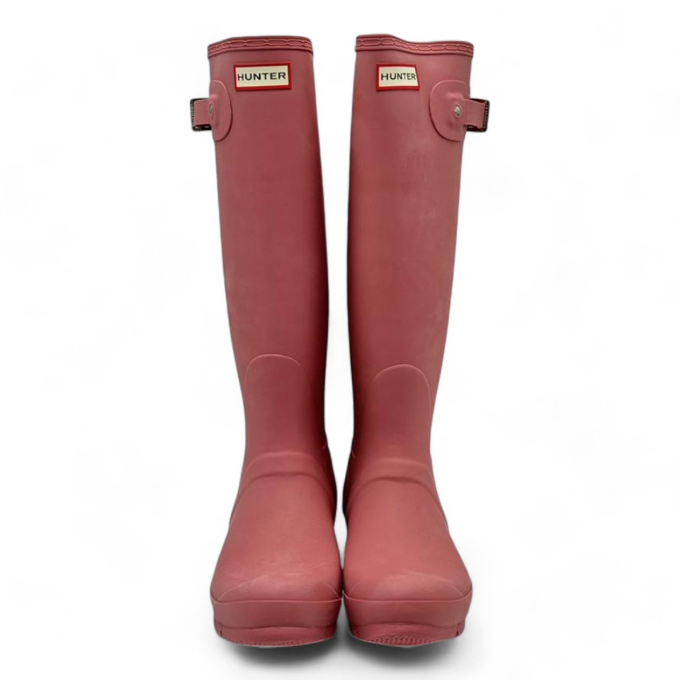 楽天市場】ハンター レインブーツ UK6 ピンク おしゃれ ガーデニングに