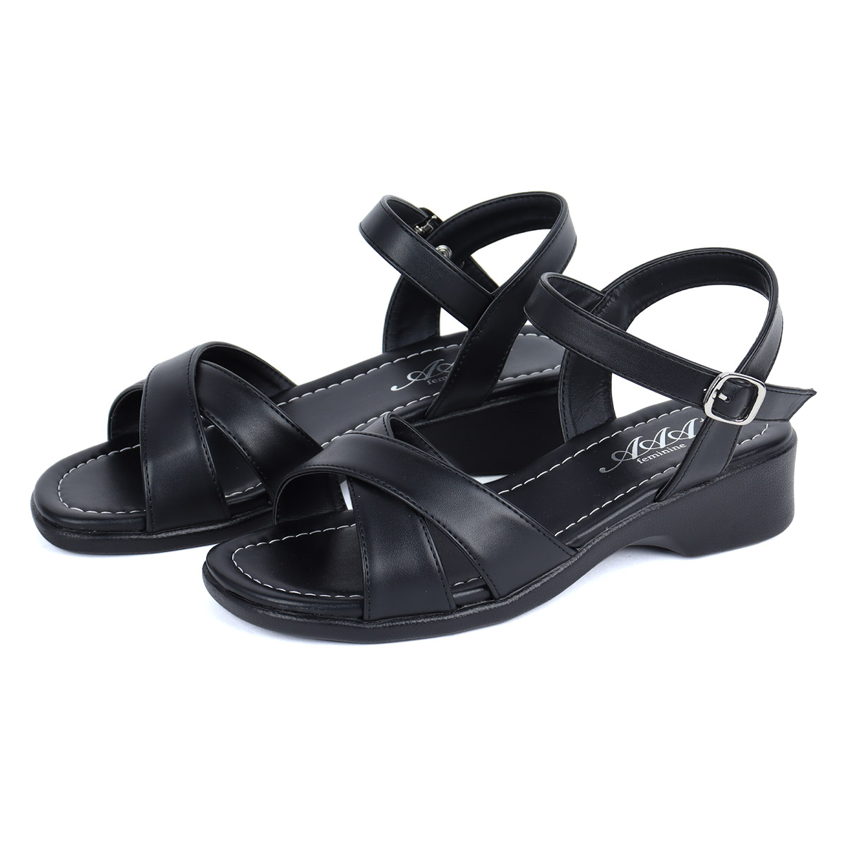 楽天市場】サンダル レディース オフィス ローヒール コンフォート 3.5