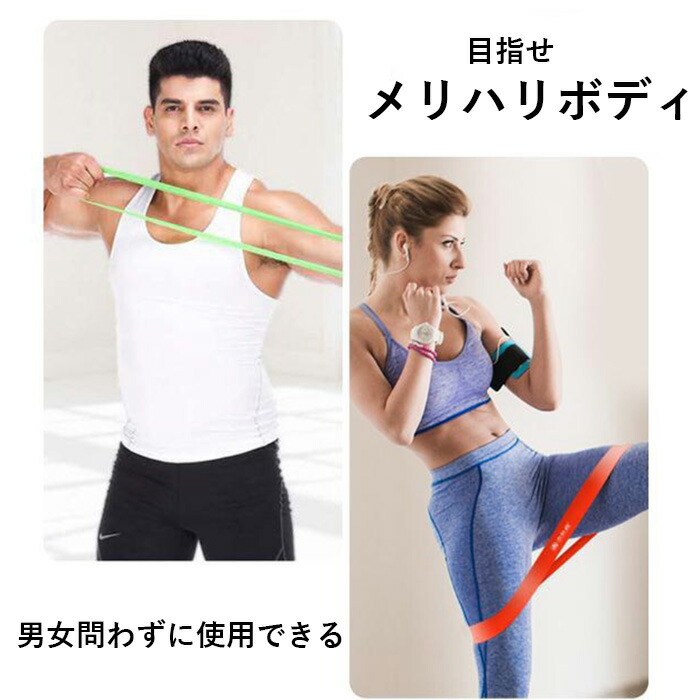 楽天市場】【強度別の5本セット】 筋トレ バンド チューブトレーニング