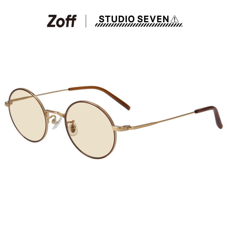 楽天市場】|ラウンド型 サングラス（ブラウン） Zoff STUDIO SEVEN