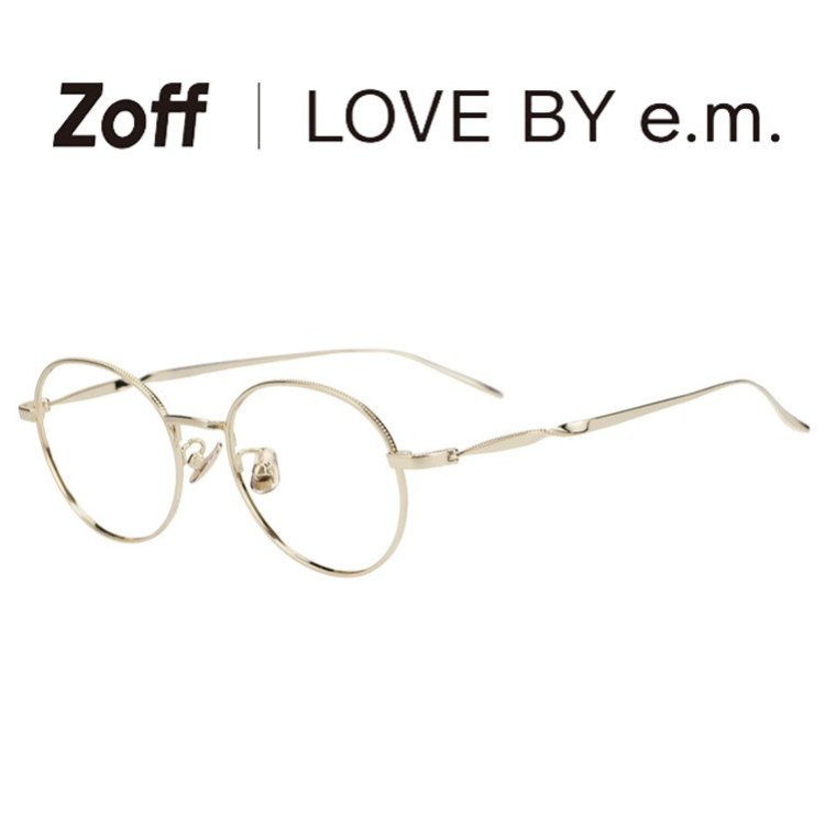 楽天市場】|ボストン型 メガネ(ゴールド) LOVE BY e.m. 眼鏡 検眼調整