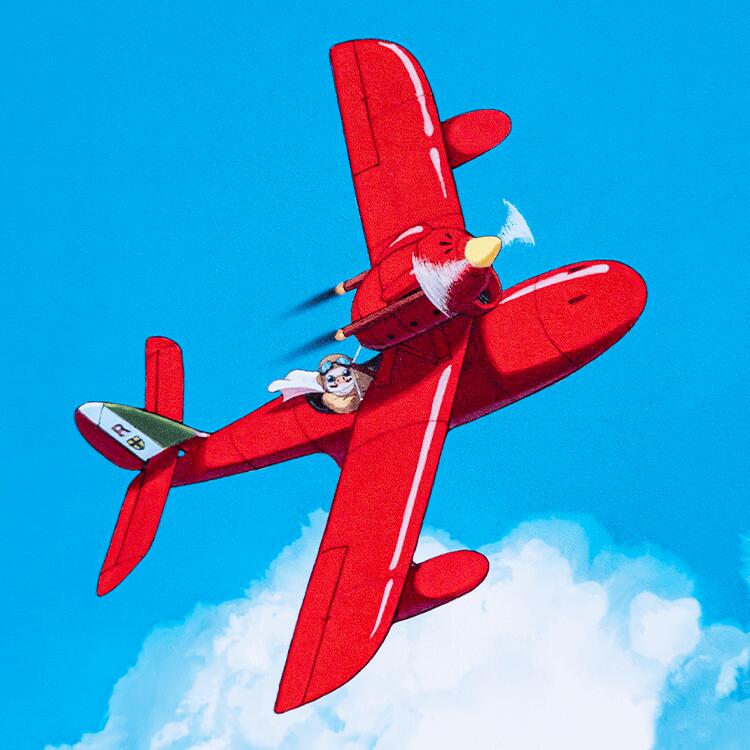 楽天市場】ジブリ美術館限定 オリジナル 壁窓 「ジーナの賭け」 紅の豚