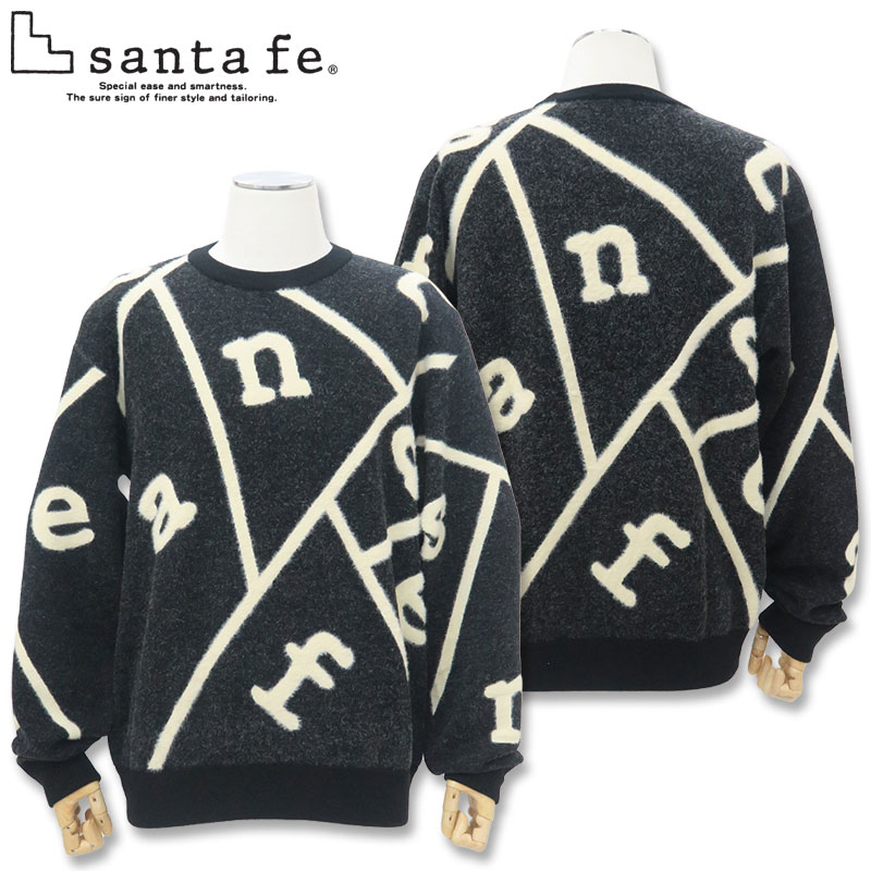 楽天市場】サンタフェ 総柄 ロゴ クルーネック ニット 50 52 サイズ LL