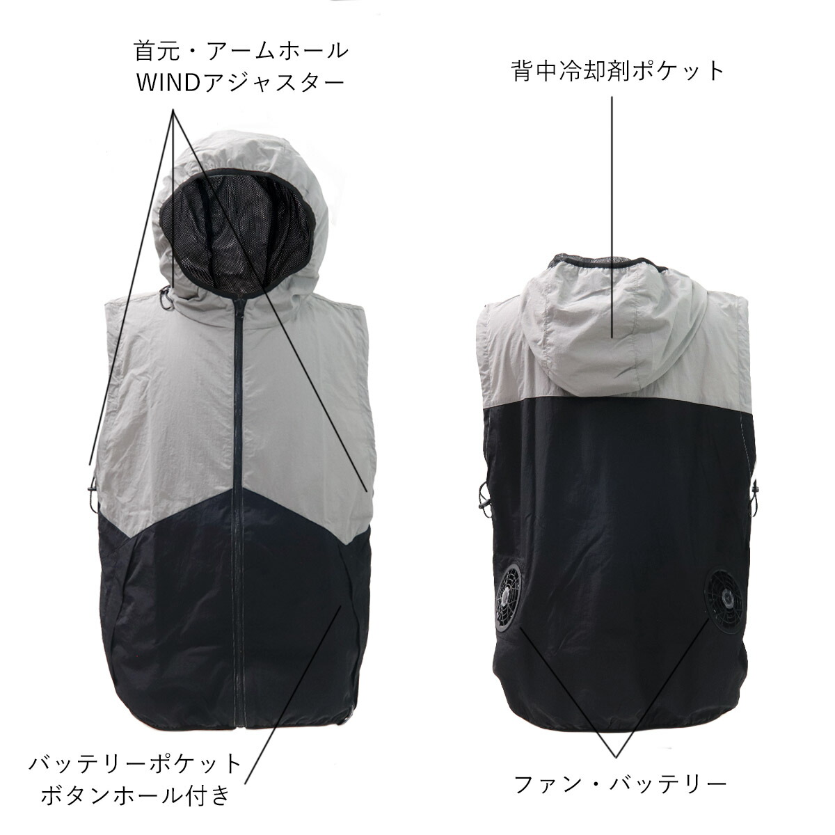 楽天市場】【 ファン バッテリー 付き 】 ワークマン WindCore ファン