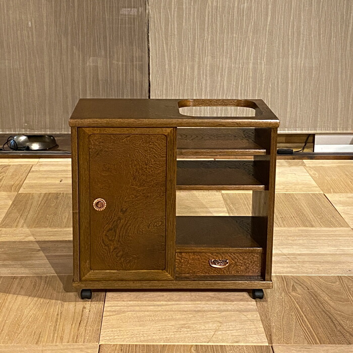 楽天市場】キャスターワゴン ワゴン 日本製 国産家具 和風ポットワゴン