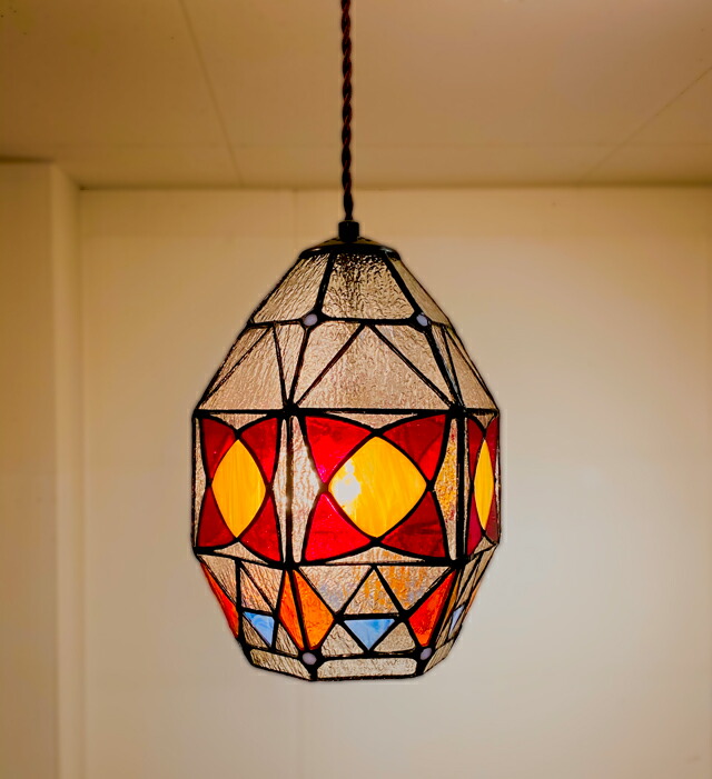 楽天市場】天井照明 ペンダントランプ ステンドグラス ランプ 人気