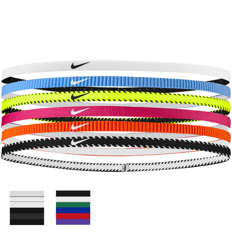 beckaz2点セット NIKE ヘッドタイ オレンジx黒 蛍光ピンクx黒 beckaz2