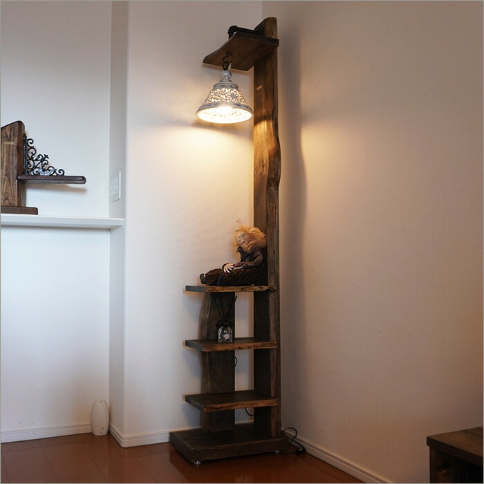 楽天市場】古材 フロアライト アンティーク フロアランプ 陶器 ランプ