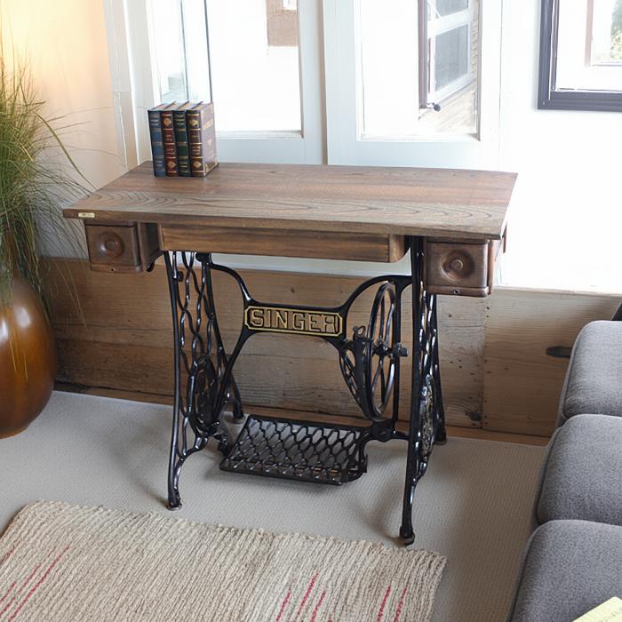 楽天市場】Singer 足踏みミシン台 リメイク テーブル｜アンティーク