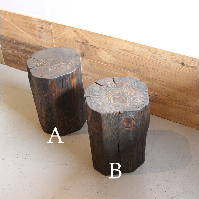 楽天市場】原木 スツール 丸太 椅子 直径30cm ウッドスツール 木製