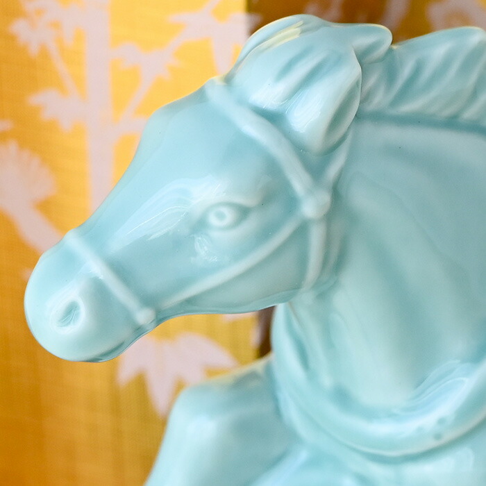 楽天市場】干支 置物 薬師窯 青祥招福午 (駿馬) 35 干支の置物 馬 午年